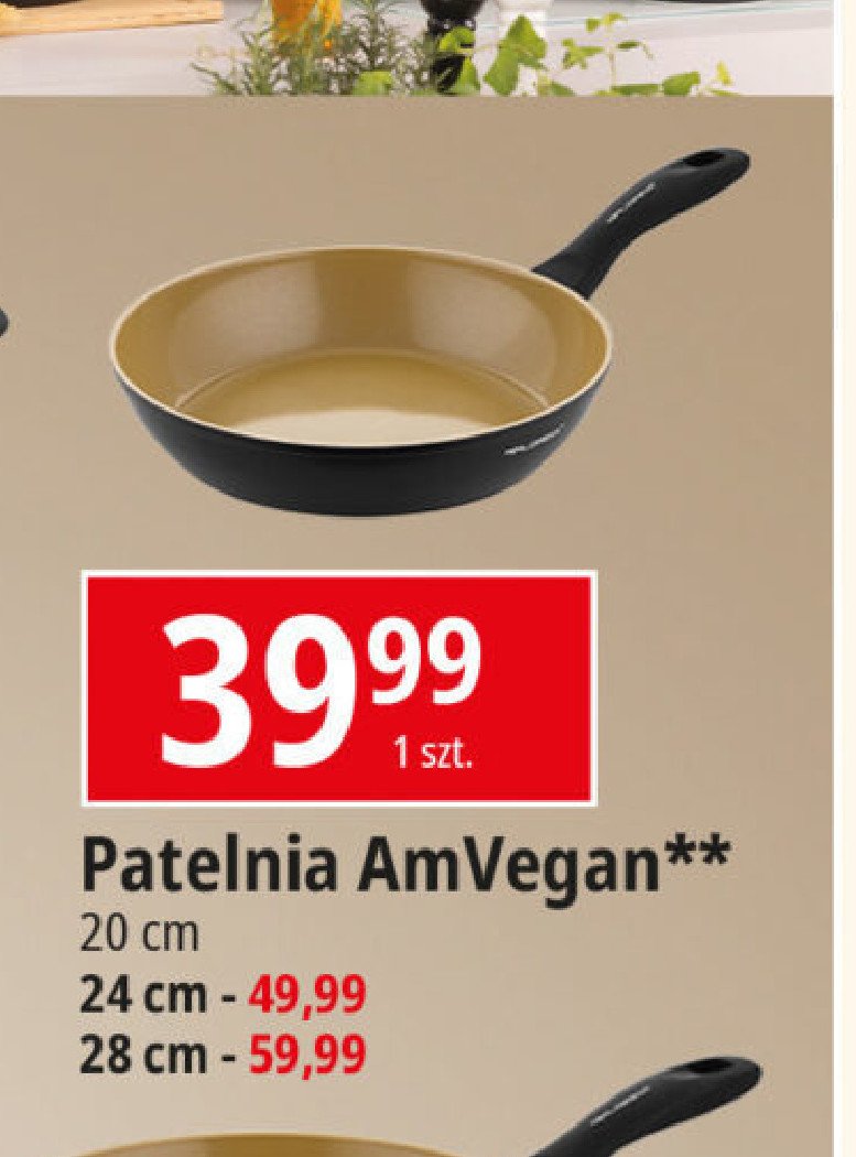 Patelnia amvegan 20 cm Florina (florentyna) promocja w Leclerc