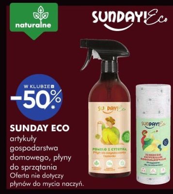 Płyny do prania Sunday Eco mykor do gospodarstwa domowego, płyny do sprzątania oraz płyny do mycia naczyń promocja w Super-Pharm