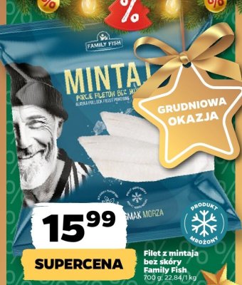 Filet z mintaja bez skóry Family Fish promocja w Netto