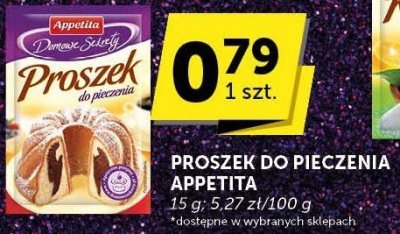 Proszek do pieczenia Appetita promocja w Groszek