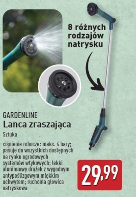 Lanca zraszająca z pistoletem do zraszania GARDEN LINE promocja