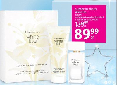 Woda toaletowa + krem do cia艂a Elizabeth arden white tea promocja