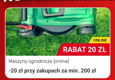 Maszyna ogrodnicza promocja w Bricomarche