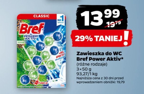 Zawieszka do wc sosna Bref power aktiv promocja