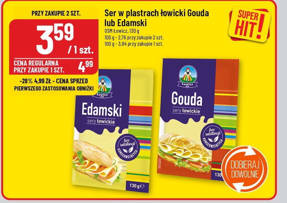 Ser łowicki gouda Łowicz promocja