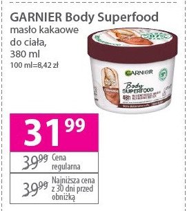 Masło kakaowe do ciała Garnier body superfood promocja