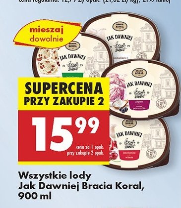 Lody śmietankowe Bracia koral promocja