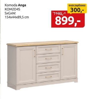 Komoda Anga KOMZD4S promocja w Black Red White