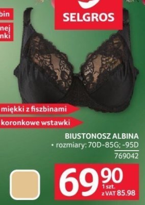 Biustonosz Albina promocja w Selgros