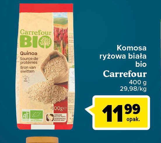 Komosa ryżowa biała Carrefour bio promocje