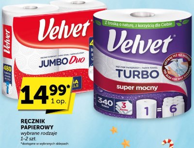 Ręcznik papierowy Velvet Jumbo Duo promocja w Euro Sklep