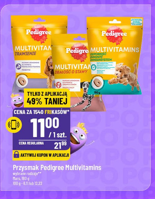 Karma uzupełniająca na odporność kurczak Pedigree multivitamins promocja