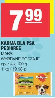 Karma dla psa PEDIGREE MARS wybrane rodzaje promocja w SPAR