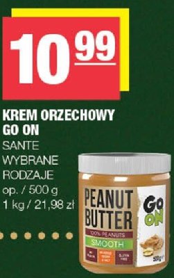 Krem orzechowy Go On Sante wybrane rodzaje promocja w SPAR