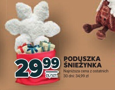 Poduszka śnieżynka promocja w Stokrotka