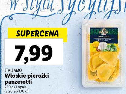 Pierożki panzerotti z serem ricotta szpinakiem i nadzieniem cytrynowym Italiamo promocja