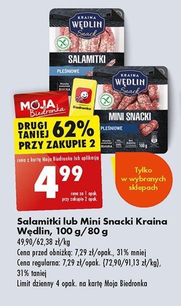 Salamitki pleśniowe Kraina wędlin promocja