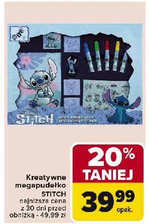 Kreatywne megapudełko stitch promocja w Carrefour Market