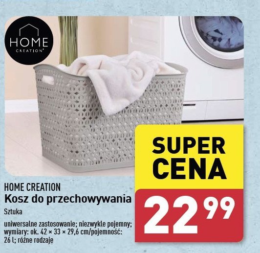 Kosz do przechowywania 26 l Home creation promocja