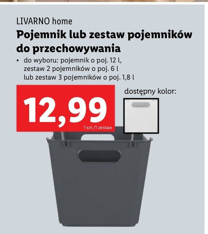 Pojemniki 6 l LIVARNO HOME promocja