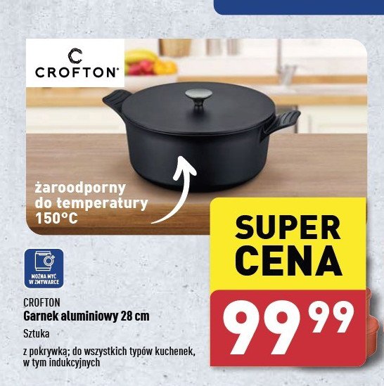 Garnek aluminiowy 28 cm Crofton promocja