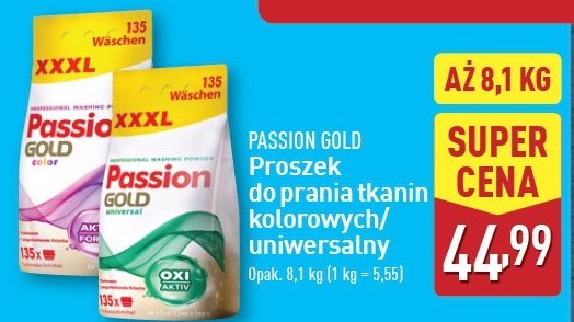 Proszek do prania color Passion gold promocja