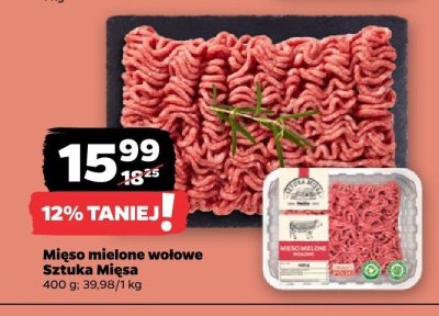 Mięso mielone wołowe Sztuka Mięsa promocja w Netto