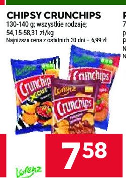 Chipsy paprykowe Crunchips x-cut Crunchips lorenz promocja