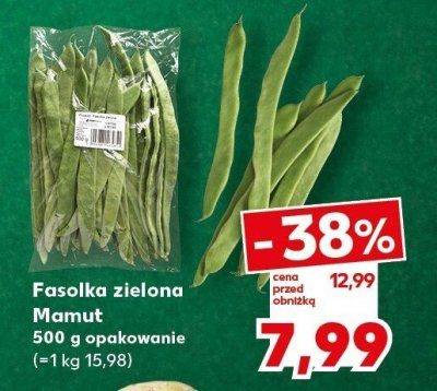 Fasolka zielona Mamut opakowanie (=1 kg 15,98) promocja w Kaufland