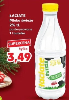 Mleko świeże 2% tł. pasteryzowane 1 l promocja w Kaufland