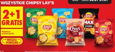 Chipsy 2+1 GRATIS promocja w Biedronka