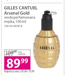 Woda perfumowana Gilles cantuel arsenal gold promocja