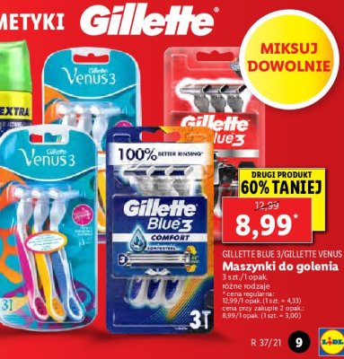 Maszynki do golenia mix kolor Gillette venus 3 promocja