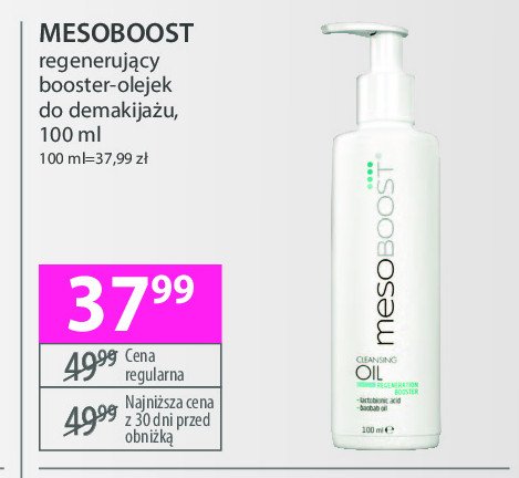 Olejek-booster do demakijażu Mesoboost promocja w Hebe