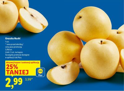 Gruszka Nashi promocja w Lidl