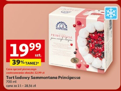 Tort lodowy Sammontana Principessa promocja w Auchan