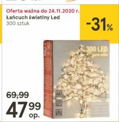 Łańcuch 300 led promocja w Netto