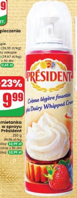 Śmietanka w sprayu  promocja w Dino