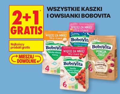 Wszystkie kaszki 2+1 GRATIS promocja w Biedronka