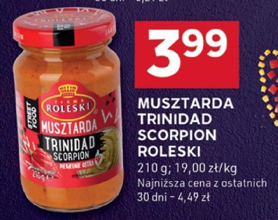 Musztarda TRINIDAD SCORPION ROLESKI promocja w Stokrotka