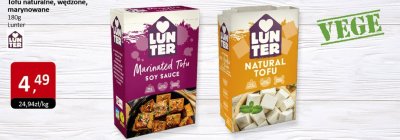 Tofu naturalne, wędzone, marynowane Lunter promocja w Market Point