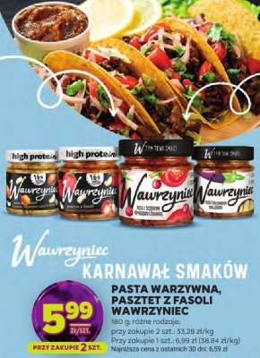 Pasta warzywna, pasztet z fasoli Wawrzyniec promocja w Stokrotka