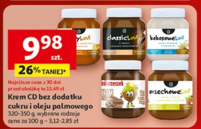 Krem CD bez dodatku cukru i oleju palmowego, 320-350 g, wybrane rodzaje promocja w Auchan