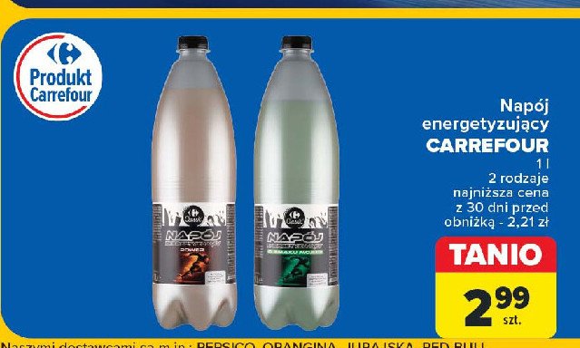 Napoj energetyzujacy Carrefour classic promocja