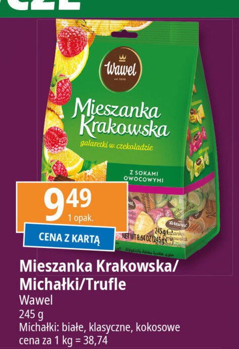 Cukierki Wawel michałki z wawelu klasyczne promocja w Leclerc