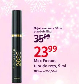 Tusz do rzęs Max factor 2000 calorie dramatic look promocja w Rossmann