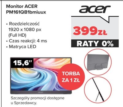 Monitor PM161QBTbmiuux promocja w NEONET