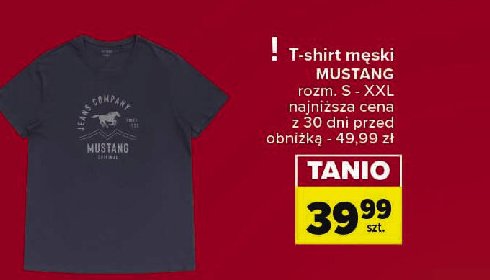 T-shirt męski rozm. m-2xl Mustang promocja