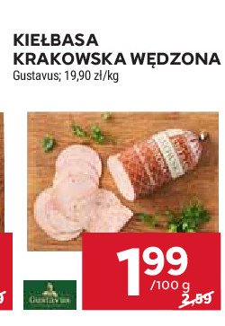 Kiełbasa krakowska wędzona Gustavus promocja