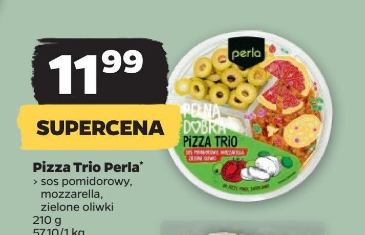 Pizza trio Perla antipasti promocja